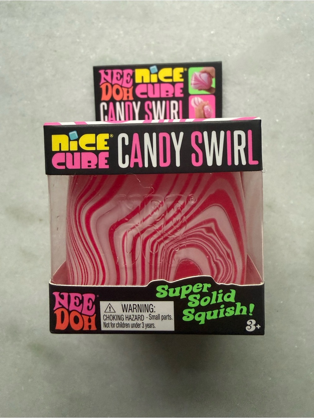 Authentic NeeDoh Candy Swirl Super Solid Squish